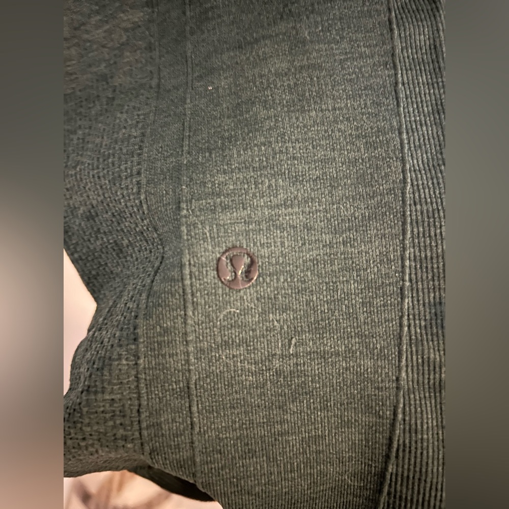 Lululemon Ribbed forest green leggings